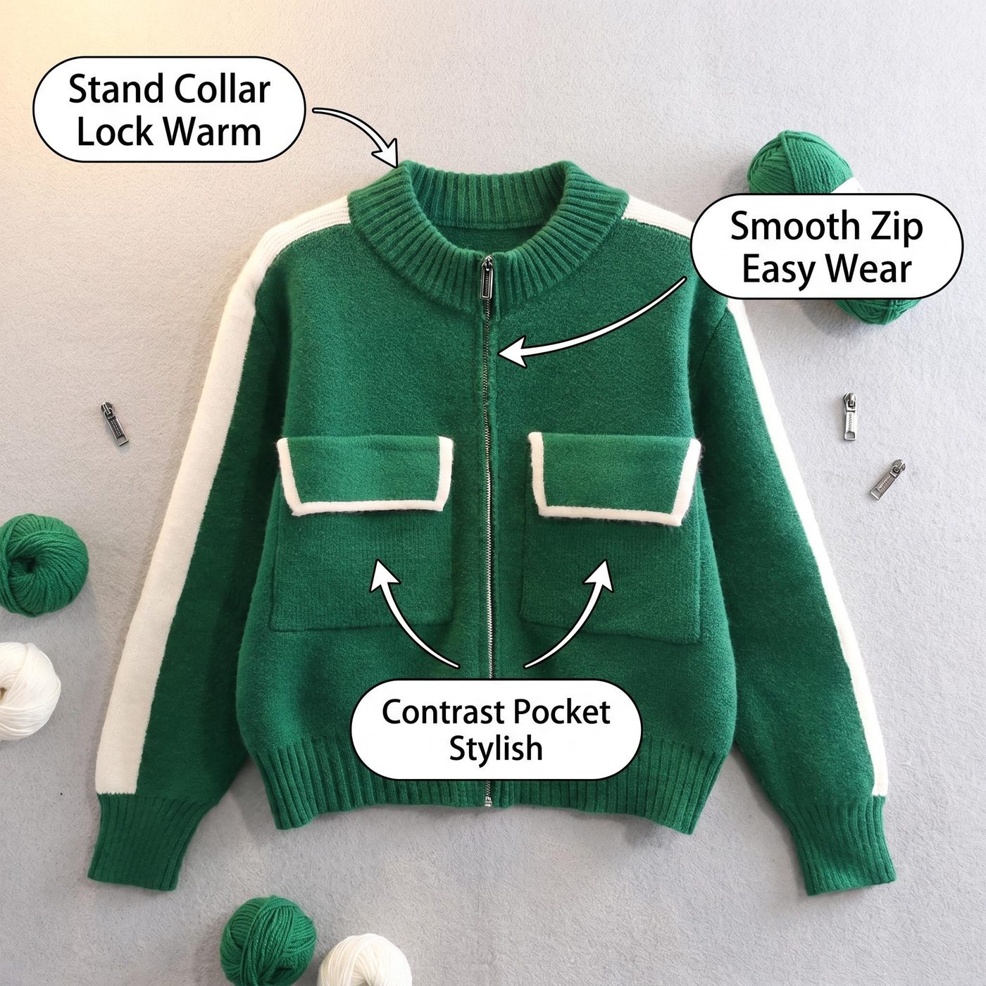 JIANCHI lk23043 knitwear detail photo 5